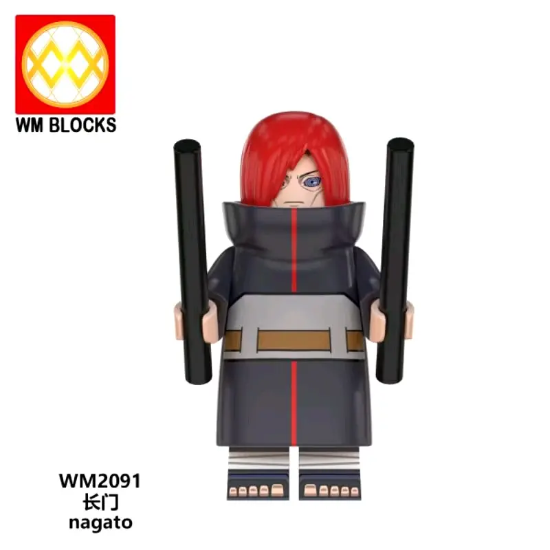 Mainan Anime Figur Akatsuki Naruto Wm2089-Wm2096 Koleksi Bricks Minifigure - Toy 8