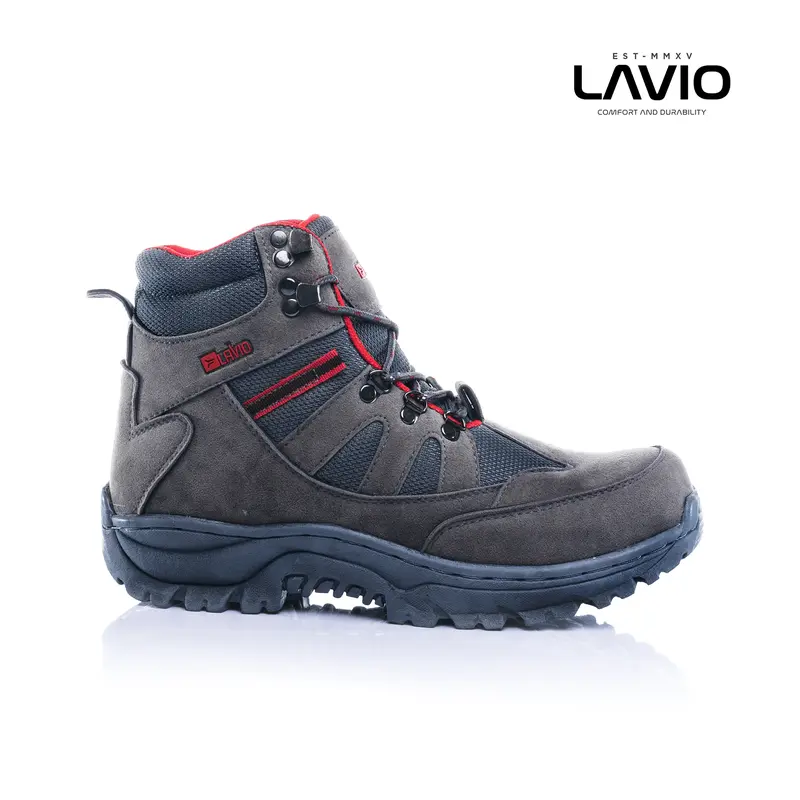 Lavio Sepatu Pria Safety Boots High Premium Quality lavio Geneva High Booster Mood Hiking Proyek Outdoor Touring cod 3