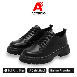 Sepatu Pria Formal Docmart Pantofel Oxford Kuliah Kerja Casual Unisex - Acordio