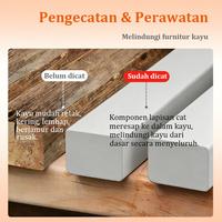 Gambar [Terlaris]HEGR Cat Kayu COD Beragam Warna Putih/Merah Kayu/Abu-abu Muda/Biru Danau Cat Ganti Warna Furnitur & Lemari Kayu Lama（Cat berbasis air, bebas bau ramah lingkungan, tanpa formaldehida, ganti warna furnitur kayu dan lantai kayu） - Abu-abu Muda dari HEGR mall Kab. Tangerang 4 Tokopedia