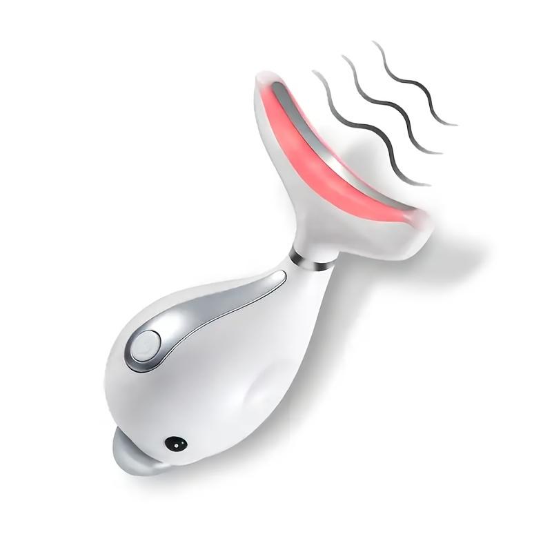 Neck Face Firming Smoothes Wrinkles Tool, Double Chin Reducer Vibration Massager With 3 Color Modes For Wrinkles Appearance And Skin Tightening 0