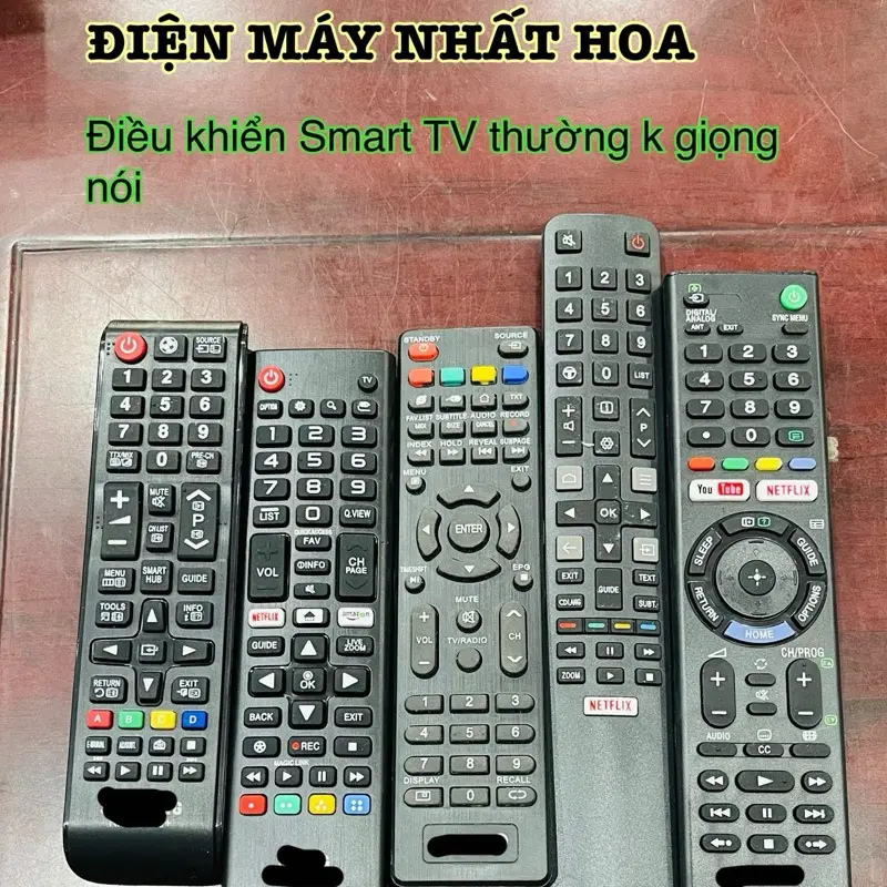 Remote Điều Khiển Smart TV Thường Không Giọng Nói kèm pin AAA dùng cho các loại TV Smart