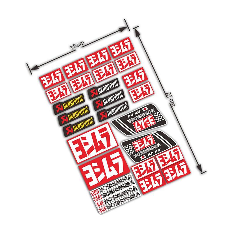 Product Introduction of Ducati KTM Akrapovic agv Yoshimura WP Universal Motorcycle Fairing Stickers 8