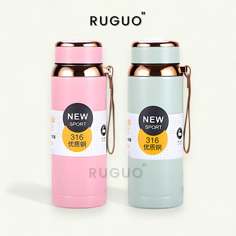 Bình Giữ Nhiệt Khắc Tên SPORT V2 800ml, 1000ml Inox 316 Thể Thao Có Dây Quai