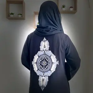 abaya salma wanita - abaya bordir kekinian