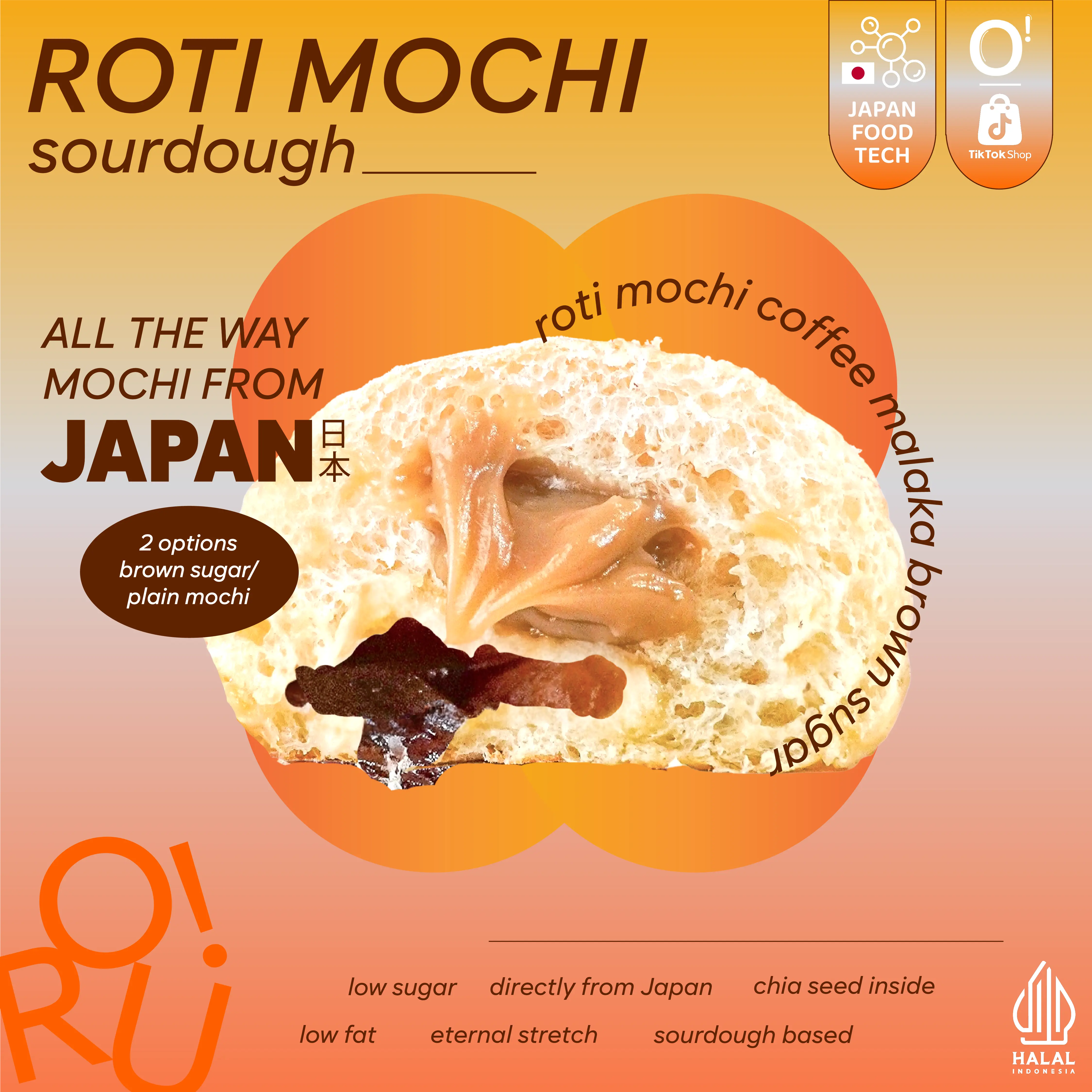Roti Mochi Coffee Malaka