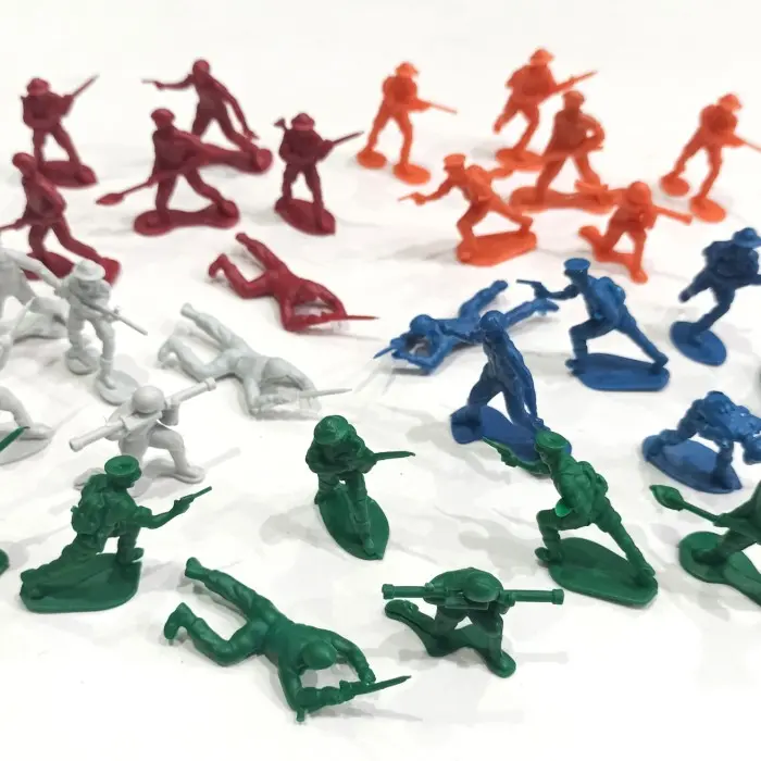 PAKET 100 Pcs (180 gr) MAINAN TENTARA MURAH PLASTIK WAR ARMY - UNTUK KOLEKSI & ISI KADO KADOAN ANAK Toy 1