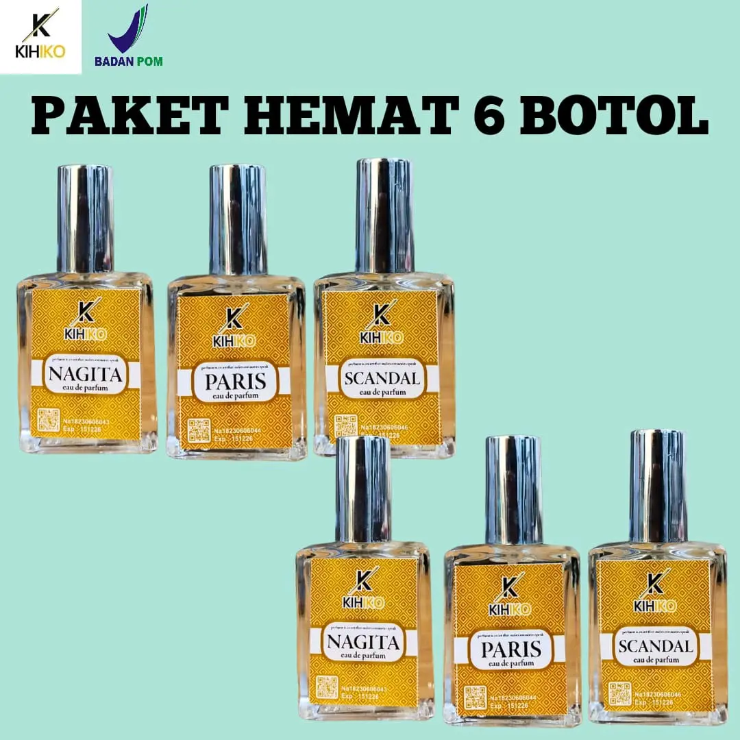 [6 Botol] Paket Hemat Parfum Pria Wanita EDP
