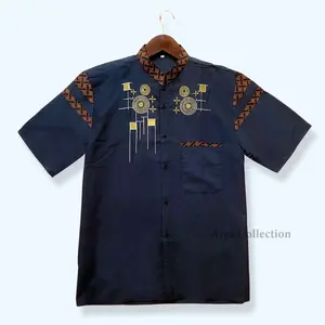 Baju Koko Pria Kurta Dewasa Motif Roda