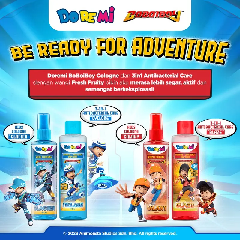 DOREMI Kids Cologne -  Nussa Cologne Hijab -  BoBoiBoy 100 ML 3