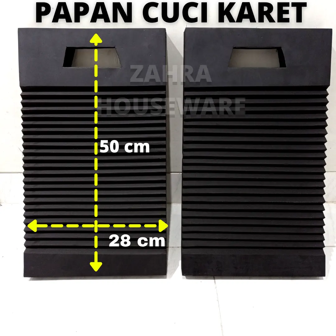Papan Cuci Waarna Baju Karet Penggilesan Gilesan Tebal Alas Cuci Karet