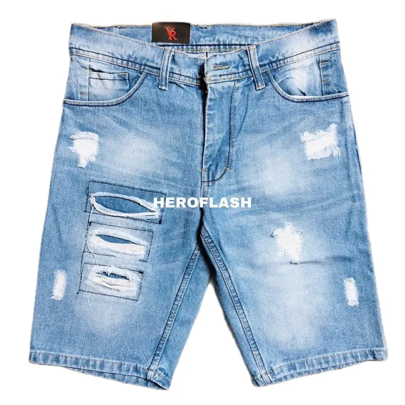 CELANA JEANS PENDEK SOBEK Distro Nyaman Pria Denim 2