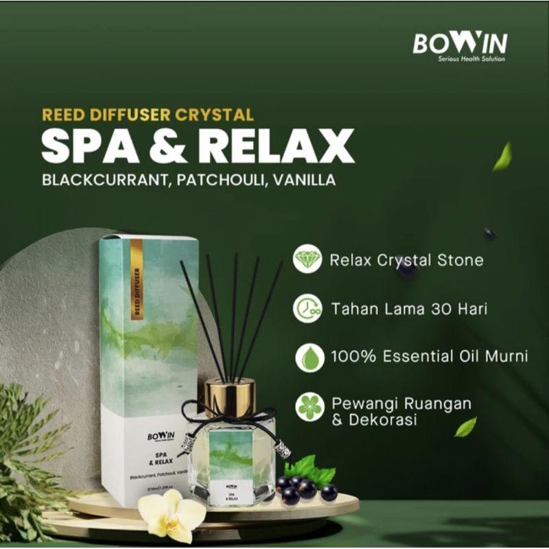 Bowin Reed Diffusser Crystal Aromatherapy Pengharum Ruangan Essential oil 2