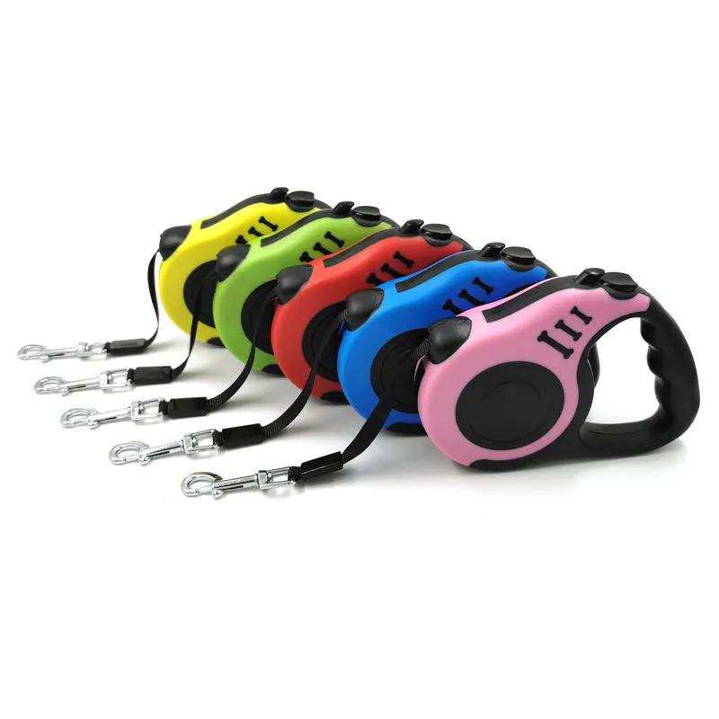 Product Introduction of 3 Meters 5 Meters Retractable Dog Leash Pet Leash Traction Rope Belt Automatic Flexible Leash For Small Medium Large Dog Product 3