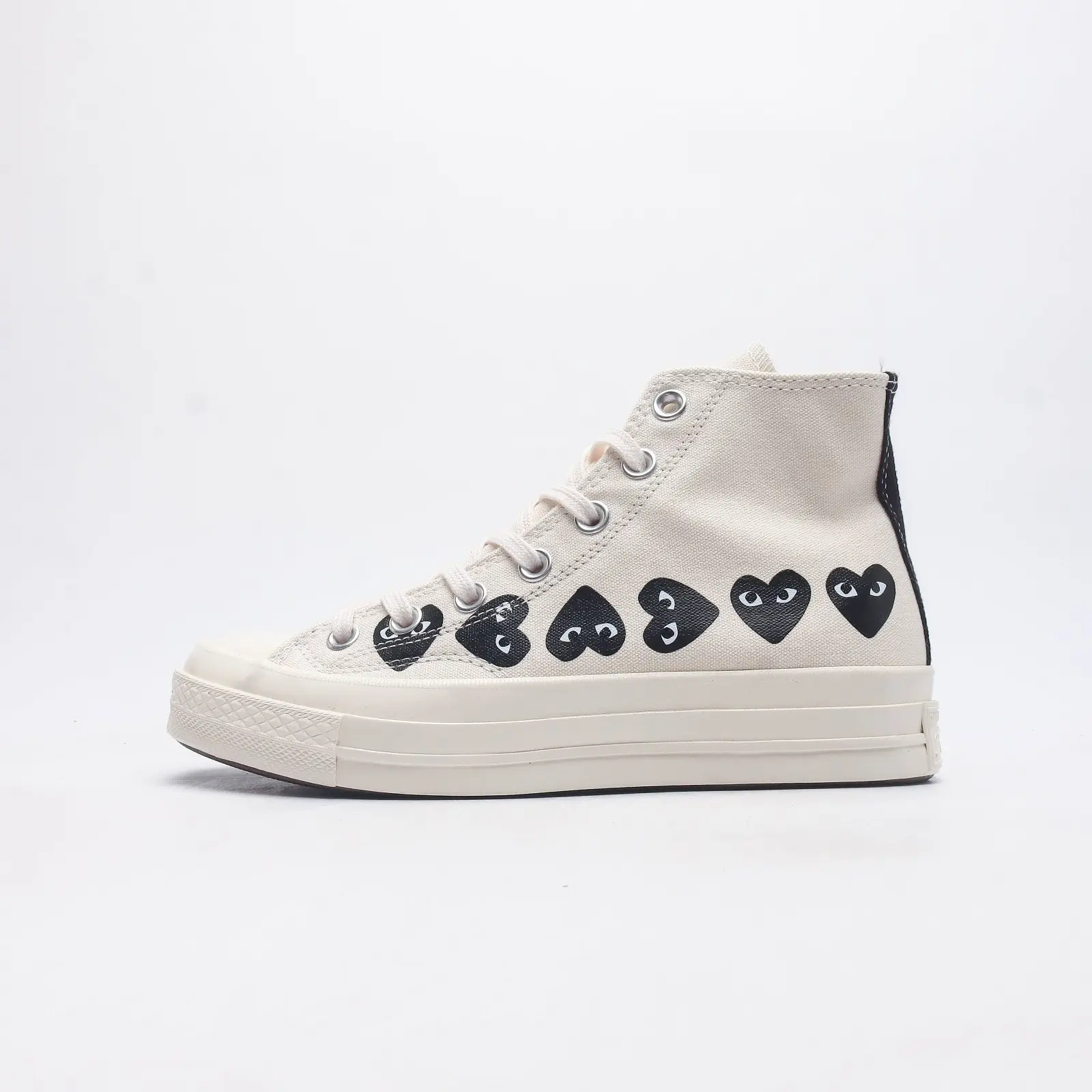 CONVERE All Star CDG PLAY Retro Love Classic Canvas High Top Casual Men's and Women's Shoes-2589