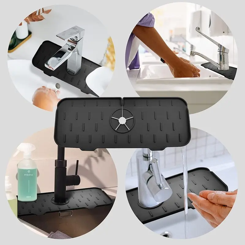 ALAS PELINDUNG KRAN AIR WASTAFEL DAPUR BAHAN SILIKON FAUCET PAD SILICONE KERAN KAMAR MANDI 2