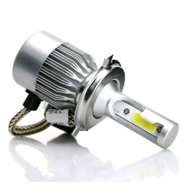 Lampu Utama Mobil LED Headlight C6 SILVER H1 H3 H4 H7 H11 HB3 HB4 36 Watt 36W Motor 9005 9006 H8 H16 Car 4