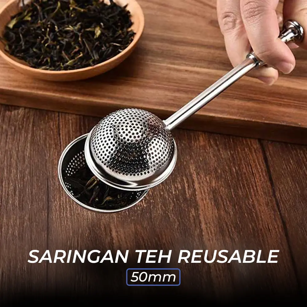 Filter Saringan Teh Reusable Tea Infuser Strainer 50mm - K522
