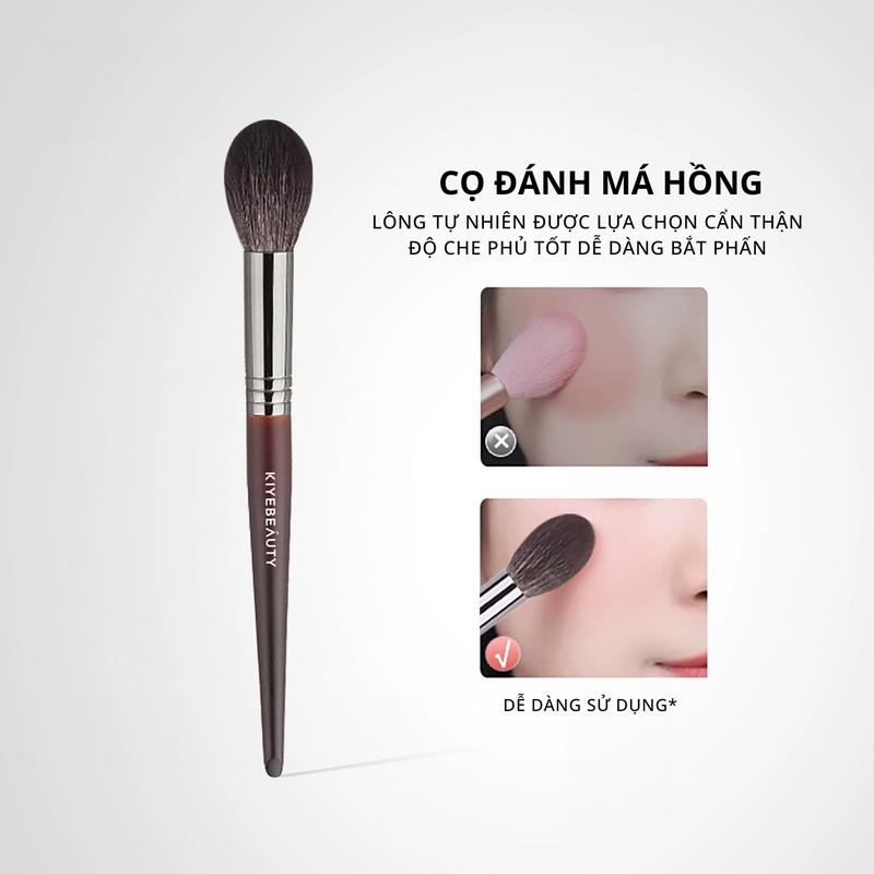 Cọ Đánh Má Hồng Cọ Higlinht Bắt Sáng Lông Tự Nhiên Mềm Mại Chuyên Dùng Cho Makeup Chuyên Nghiệp