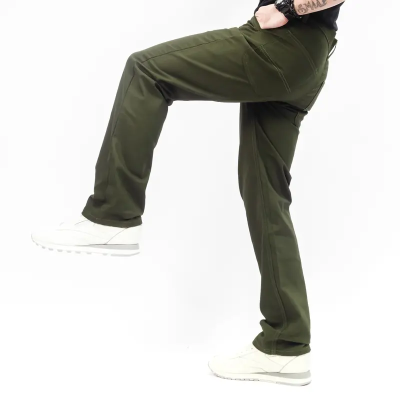 Gizmo Celana Chino Reguler Forthright Green Army Loose pants 7