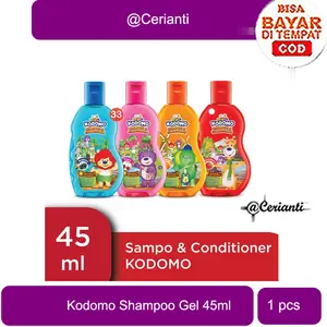 KODOMO Shampoo & Conditioner Gel 45ml 100ml 200ml - Shampoo Sampo Anak | Harum Buah-Buahan_Cerianti Bayi Cuci