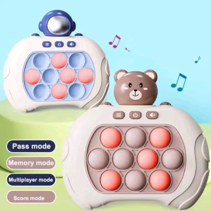 Mainan Anak Quick Push / Pop It Push Bubble Game Challenge Fidget Push Pop toys 0