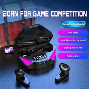 [COD]X15 TWS Earbuds Bluetooth 5.3 Stereo 9D IPX7 Waterproof Gaming Sports Hitam