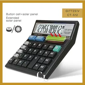 [CLM] Kalkulator CT-512 / CT-868N 12 Digit / Calculator Check Dual 2 Power Termurah Alat Hitam Elektronik