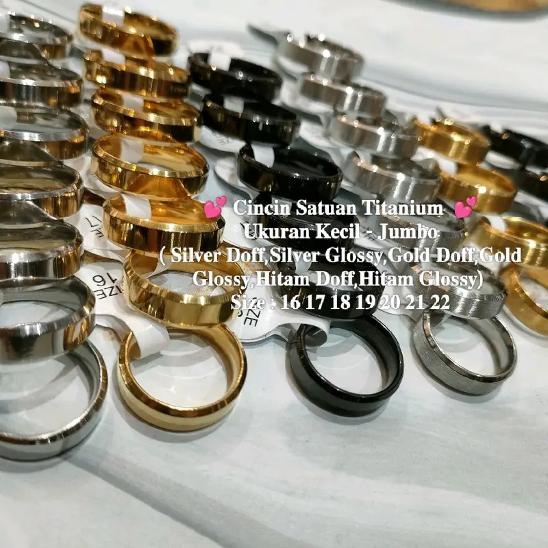 Cincin Titanium size jumbo muat dari BB 90kg sampe 150kg 4