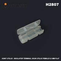 Gambar H2807 Utilux - Insulator Terminal Skun Utilux Female 6.3 mm Flat dari Ono Shop Kota Administrasi Jakarta Barat 2 Tokopedia