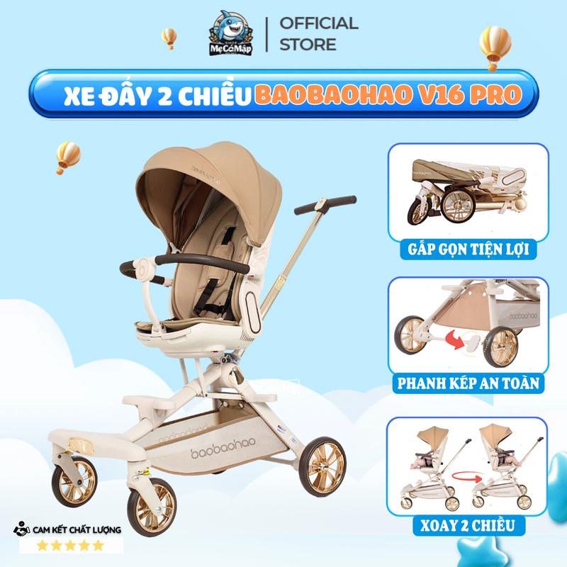 Xe Đẩy Cho Bé Chính Hãng Baobaohao, Xe Đẩy Gấp Gọn Linh Hoạt 3 Chế Độ Ngả Phù Hợp Cho Bé