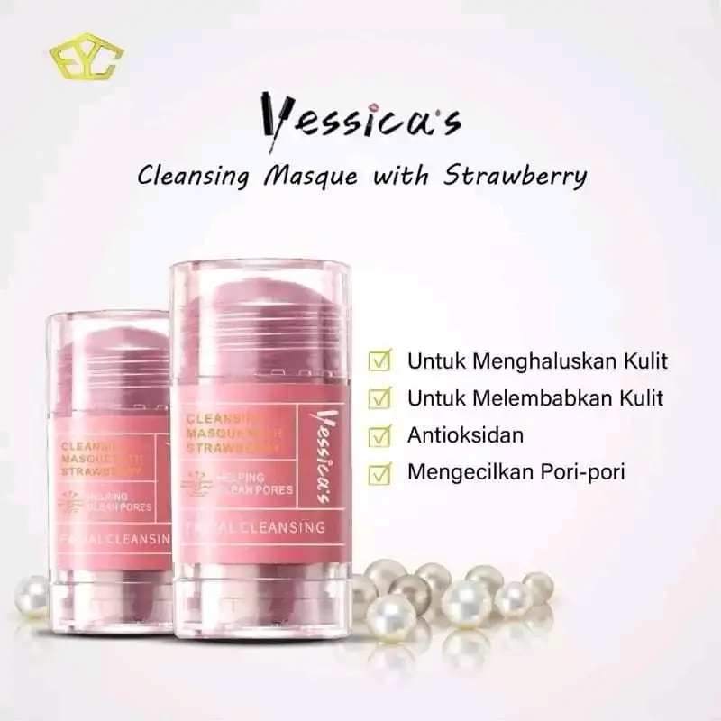 Yessica's Clay Stick Mask Tea Tree 50gr untuk Kulit normal Berminyak dan Berjerawat dll Masker Mencerahkan Wajah 3