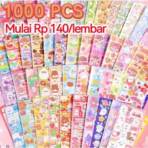 [COD] Grosir 1000/500/200Pcs Sticker Kartun Shiny untuk DIY Hias Lembaran & Alat Tulis Cocok untuk Mahasiswa dan Proyek DIY Tambahkan Keceriaan dan Warna pada Setiap Proyek Anda