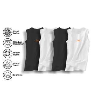 Tanktop Singlet Gym Fitness Pria Manset Fitnes Pakain Olahraga Bahan Hyget - Sport
