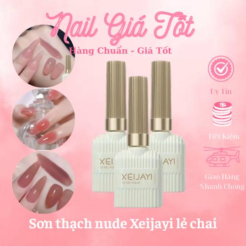 Sơn thạch hồng - nâu nude lẻ màu XEIJAYI lên tay cực xinh   Nail Giá Tốt   