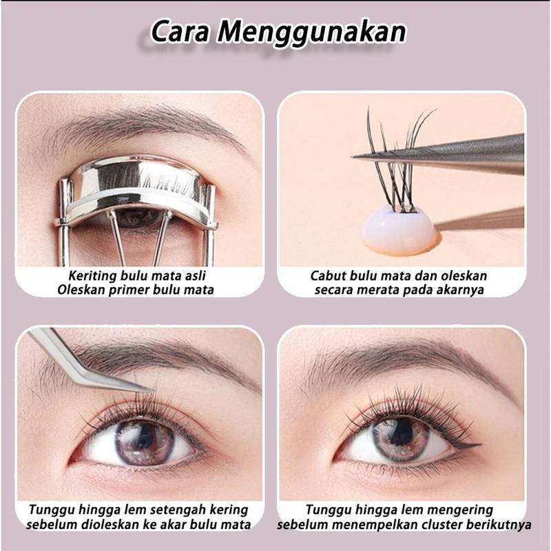 LELAND Bulu Mata Palsu Lembut Alami Bulu Mata Palsu Untuk Bulu Mata Palsu Tersegmentasi | Eye Make Up Aksesoris 9
