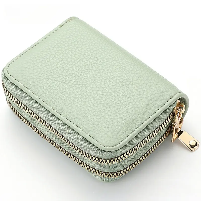 DOMPET LIPAT WANITA 2 RESLETING KULIT WA599B5 KECIL HITAM KARTU UANG KOIN MINI MURAH BATAM PENDEK KEKINIAN KOREA CEWEK LENIA PREMIUM POLOS LUCU 6