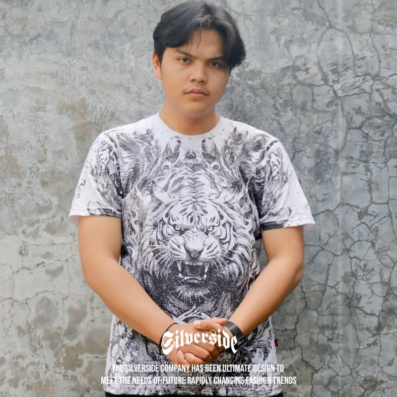 SILVERSIDE  ROLF  T-shirt / Kaos Distro Cowok/ Distro Cowok Combed Pria Fit Katun Keren Motif High Baju Nyaman 1