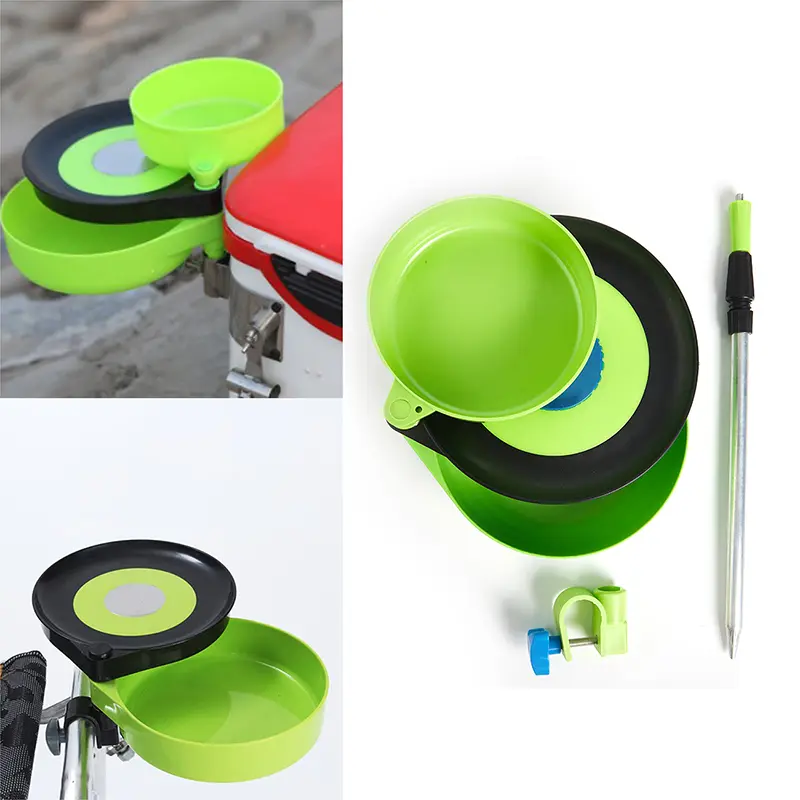 Khay Câu Cá Cầm Tay, Hộp Đựng Dụng Cụ, Khay Mồi Kéo 3 Lớp, Dụng Cụ Ghế Câu Cá