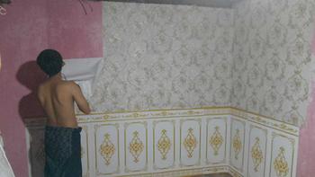 Product Review of Wallpaper dinding new premium timbul from H** i** d**a 2