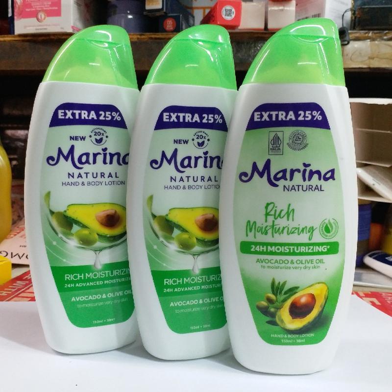 Product Introduction of 3-pcs Marina Natural hand and Body Lotion 188ml 6