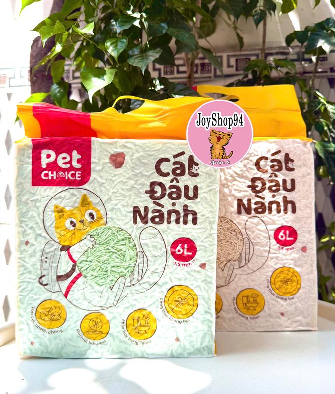 Cát đậu nành cho mèo - Cát hữu cơ vệ sinh cho mèo - Cát đậu nành PetChoice 2kg