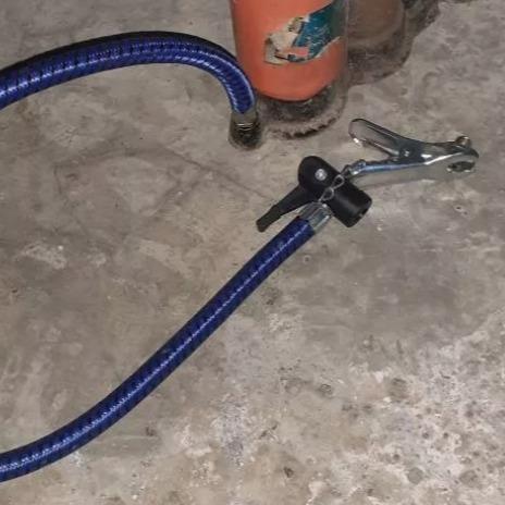Selang Pompa Ban Tabung Meter Sepeda Motor Mobil Bola Manual Hidrolik Kompa Angin Tangan 7
