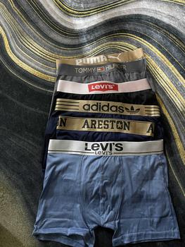 Product Review of (BELI SATU DAPAT 8 HELAI) Boxer Celana Dalam Pria Sport Obral Karet Gold KATUN SPANDEX PREMIUM Campur Meirek dan Warna MAN PRIA REMAJA DAN DEWASA cod from m**r 3