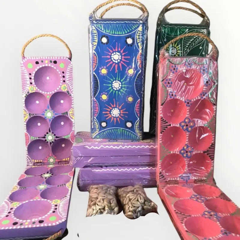 Congklak Lipat Motif Batik (Gratis Kerang) Mainan Congklak Permainan tradisional Toys Games