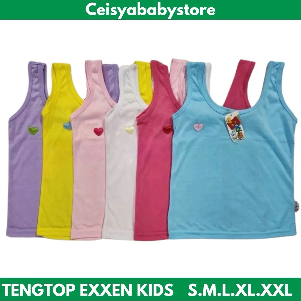[6pcs-12pcs] TENGTOP EXXEN KIDS - tali lebar - bahan katun premium - size S.M.L.XL.XXL