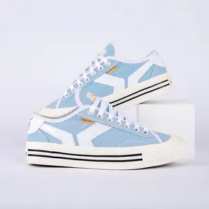 Sneakers sepatu kanvas Ice blue Quiferstep series Orgenzi sneaker pria wanita canvas biru muda terbaru original