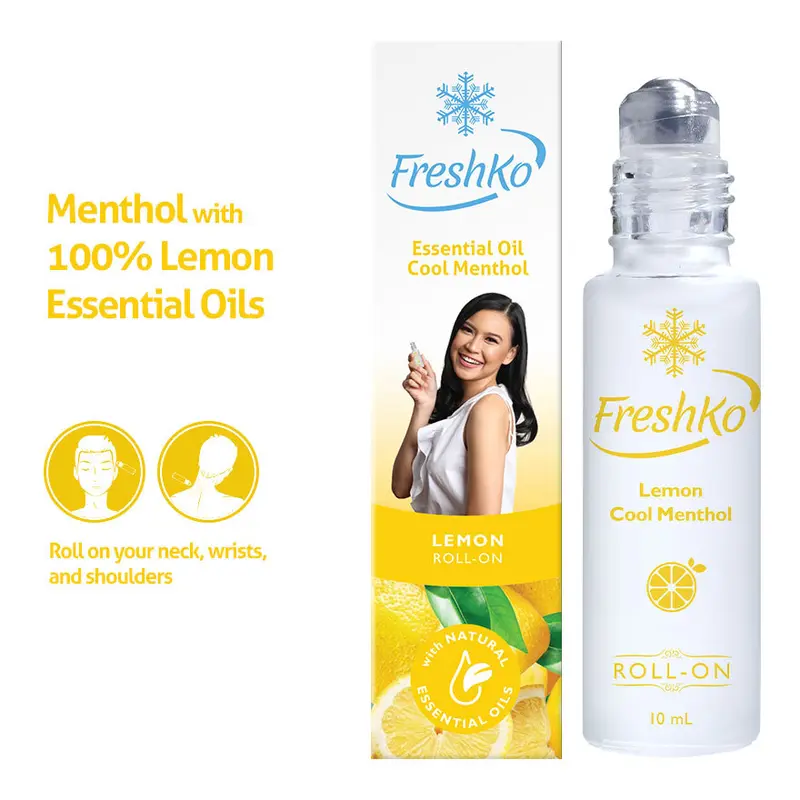 FreshKo Cool Menthol Essential Oil Cool Menthol [Metal Ball Roll-On] 10ml 5