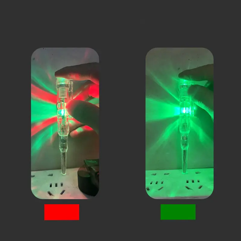 Obeng Tespen Listrik Dual LED dengan Indikator Akurat Alat Pengukur Listrik Multifungsi 3