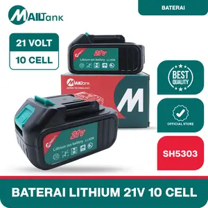 MAILTANK SH5303 BATERAI 21V 10CELL untuk mesin cordless Mailtank SH53/SH559/SH221/SH19/MK15/SH257 MAILTANK SH5303 BATERAI 21V 10CELL untuk mesin cordless Mailtank SH53/SH559/SH221/SH19/MK15/SH257